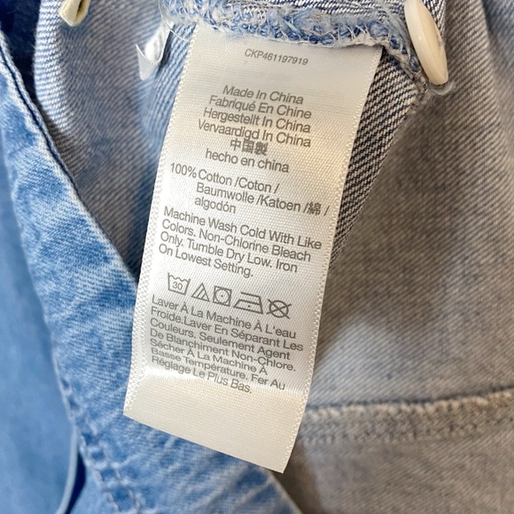 Madewell Denim Puff Sleeve Mini Dress in Dawnshire Wash - Picture 11 of 12